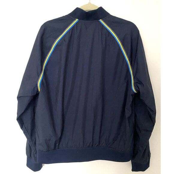Original Penguin Blue Lightweight Zippered Front Pockets Bomber Jacket Sz XL - Picture 3 of 11